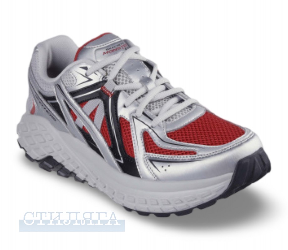Кросівки Skechers Monster Evo 232742 GYRD срібні | Стиляга