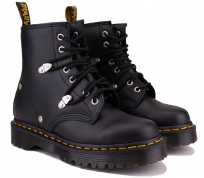 Ботинки Dr. Martens 1460 Bex Stud Leather 26959001 Black Fine Haircell