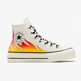 Кеды Converse Chuck Taylor All Star Lift Archival Flames A07892C White