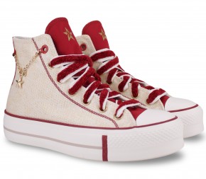 Кеды Converse Chuck Taylor All Star Lift Platform Year Of The Snake A13351C Begie