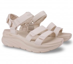Сандалии Skechers Relaxed Fit: D'Lux Walker - Going-Out Vibes 119828 NAT бежевые