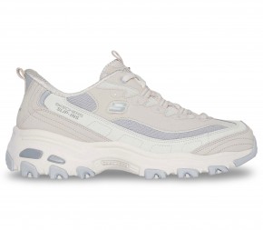 Кроссовки Skechers Slip-ins: D'Lites - Smooth Nostalgia 150537 NTGY бежевые