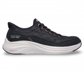 Кроссовки Skechers Slip-ins: Contour Foam - Cozy Fit Golden Hour 150413 BKRG чёрные