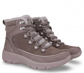 Ботинки зимние Skechers Relaxed Fit: Easy Going - Winter Road 2 188013 DKTP коричневые