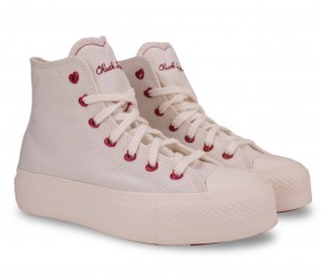 Кеди Converse Chuck Taylor All Star Lift HI Valentine's Day A19058C білі