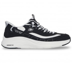 Кроссовки Skechers Slip-ins: Contour Foam – Cozy Fit 150412 BKW чёрные