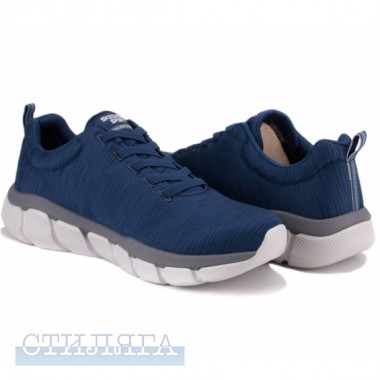 Skechers Кроссовки skechers relaxed fit 52843/nvgy(km3069) 41(8)(р) navy/grey текстиль - Картинка 2