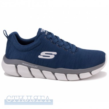 Skechers Кроссовки skechers relaxed fit 52843/nvgy(km3069) 41(8)(р) navy/grey текстиль - Картинка 3