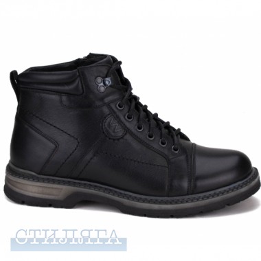 Wishot Wishot(t) 8801-blk 41(р) ботинки black 100% кожа/шерсть - Картинка 3