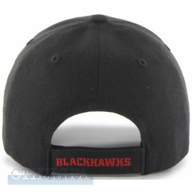 47 brand 47 brand mvp chicago blackhawks mvp04wbv-bka o/s(р) кепка black материал - Картинка 2