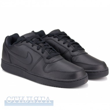 Nike Кроссовки nike ebernon low aq1775-003 43(9,5)(р) black/black 100% кожа - Картинка 1