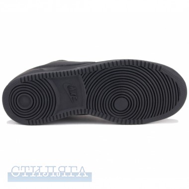 Nike Кроссовки nike ebernon low aq1775-003 43(9,5)(р) black/black 100% кожа - Картинка 4