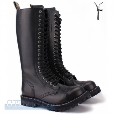 Steel Steel 139/140oz-blk 44(р) ботинки black 100% кожа - Картинка 1