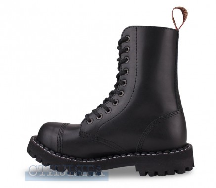 Steel Черевики Steel 105/106/O на 10 люверсів Black Шкіра - Картинка 4