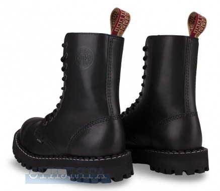 Steel Черевики Steel 105/106/O на 10 люверсів Black Шкіра - Картинка 5