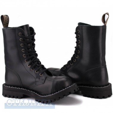 Steel Steel 105/106on-blk 44(р) ботинки black 100% кожа мех - Картинка 3