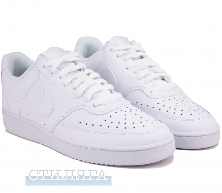 Nike Кросівки Nike Wmns Court Vision Low CD5434-100 White Шкiра - Картинка 1