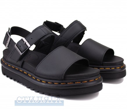 Dr.martens Босоніжки Dr. Martens Voss Hydro Leather Sandals 24233001 Black - Картинка 1