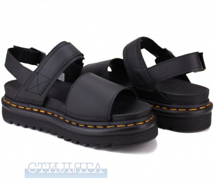 Dr.martens Босоніжки Dr. Martens Voss Hydro Leather Sandals 24233001 Black - Картинка 2