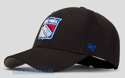 47 brand Кепка 47 Brand NHL New York Rangers H-MVP13WBV-BKB Black - Картинка 1