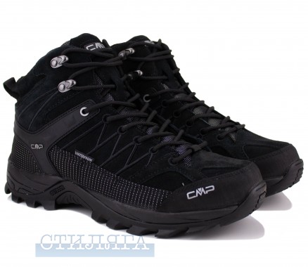 Cmp  Ботинки CMP Rigel Mid Trekking Shoes Wp 3Q12947-72YF Black Замша - Картинка 1