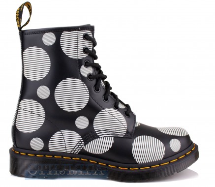 Dr.martens Ботинки Dr. Martens 1460 Women's Polka Dot Smooth Leather 26876009 Black - Картинка 3