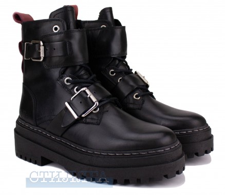 Buffalo london Ботинки Buffalo Sari Ankle Boot 11701261 Black Кожа - Картинка 1
