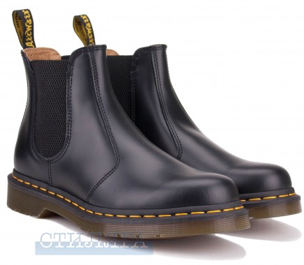 Dr.martens Ботинки Dr. Martens 2976 Yellow Stitch Smooth Leather Chelsea Boots 22227001 Black - Картинка 1