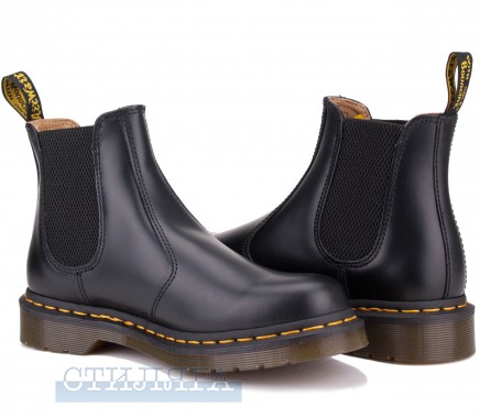 Dr.martens Ботинки Dr. Martens 2976 Yellow Stitch Smooth Leather Chelsea Boots 22227001 Black - Картинка 2