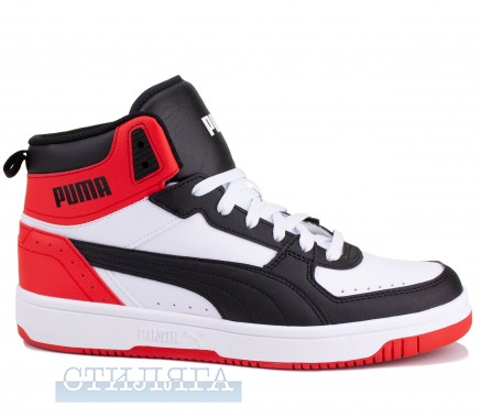 Puma Кросівки Puma Rebound JOY 37476503 White/Black/Red Шкiра - Картинка 3