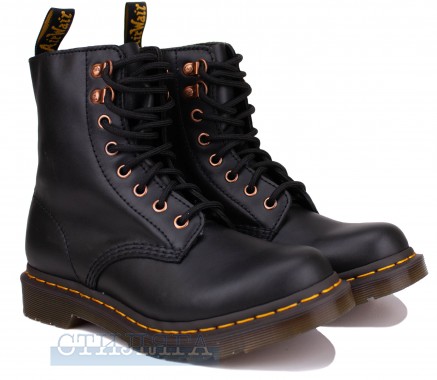 Dr.martens Ботинки Dr. Martens 1460 Pascal Rose Gold Hardware Leather 26874001 Black - Картинка 1
