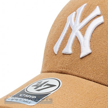 47 brand Кепка 47 Brand New York Yankees B-MVPSP17WBP-QLA Beige - Картинка 4