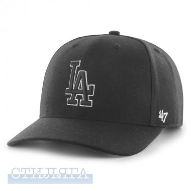 47 brand Кепка 47 Brand DP Los Angeles Dodgers B-CLZOE12WBP-BKB Black - Картинка 1
