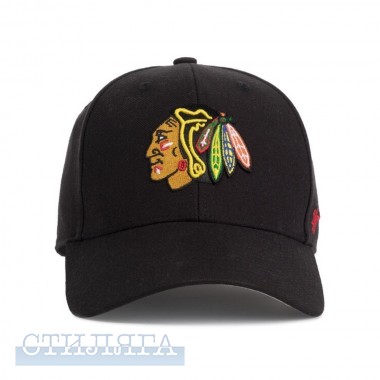 47 brand Кепка 47 Brand NHL Chicago Blackhawks Ballpark H-BLPMS04WBP-BKA Black - Картинка 3