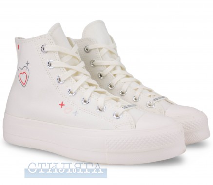 Converse Кеды Converse Chuck Taylor All Star Lift Y2K Heart A09114C White - Картинка 1