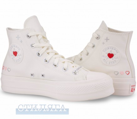 Converse Кеды Converse Chuck Taylor All Star Lift Y2K Heart A09114C White - Картинка 2