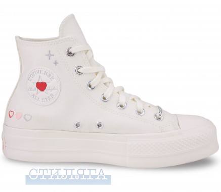 Converse Кеды Converse Chuck Taylor All Star Lift Y2K Heart A09114C White - Картинка 3