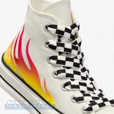 Converse Кеды Converse Chuck Taylor All Star Lift Archival Flames A07892C White - Картинка 3