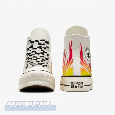 Converse Кеды Converse Chuck Taylor All Star Lift Archival Flames A07892C White - Картинка 4