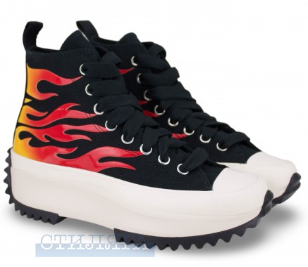 Converse Кеды Converse Run Star Hike Hi Flames A08766C Black - Картинка 1