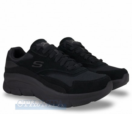 Skechers Кроссовки Skechers Relaxed Fit: Modern D'Lux - Free Mind 158590 BBK черные - Картинка 1