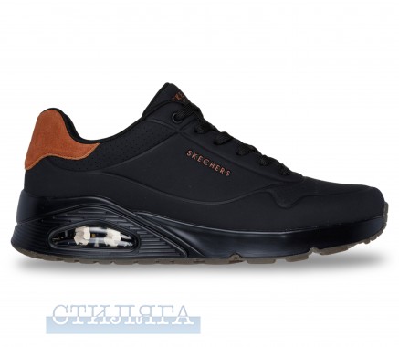 Skechers Кросівки Skechers Uno - Suited On Air 183004 BBK чорні - Картинка 1