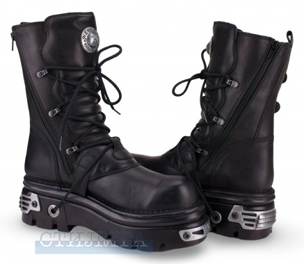 New Rock Ботинки New Rock Boot Black Reactor With Laces M-373-S4 - Картинка 2