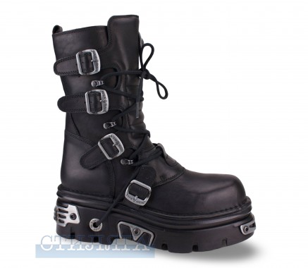 New Rock Ботинки New Rock Boot Black Reactor With Laces M-373-S4 - Картинка 3