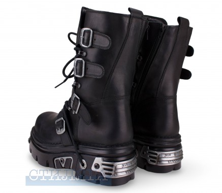 New Rock Ботинки New Rock Boot Black Reactor With Laces M-373-S4 - Картинка 5