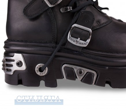 New Rock Ботинки New Rock Boot Black Reactor With Laces M-373-S4 - Картинка 9