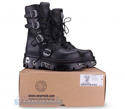 New Rock Ботинки New Rock Boot Black Reactor With Laces M-373-S4 - Картинка 10