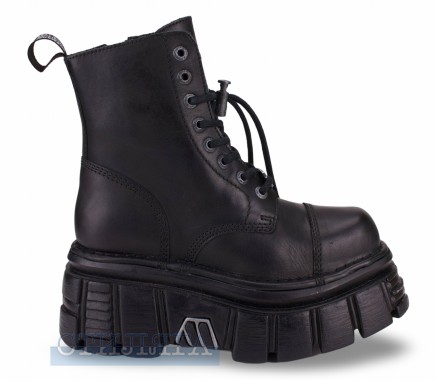 New Rock Ботинки New Rock Boot Black Tower With Laces M-NEWMILI083-S21 - Картинка 2