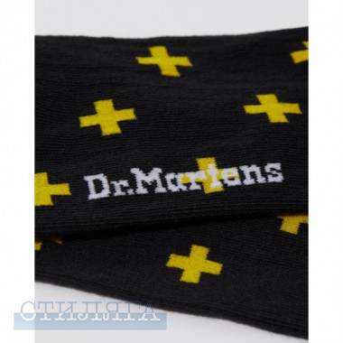 Dr.martens Носки dr. martens cross logo cotton blend ac623017 black/yellow - Картинка 2