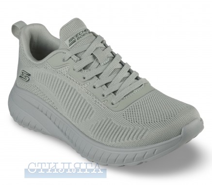 Skechers Кроссовки Skechers BOBS Sport Squad Chaos - Face Off 117209 SAGE серый - Картинка 4